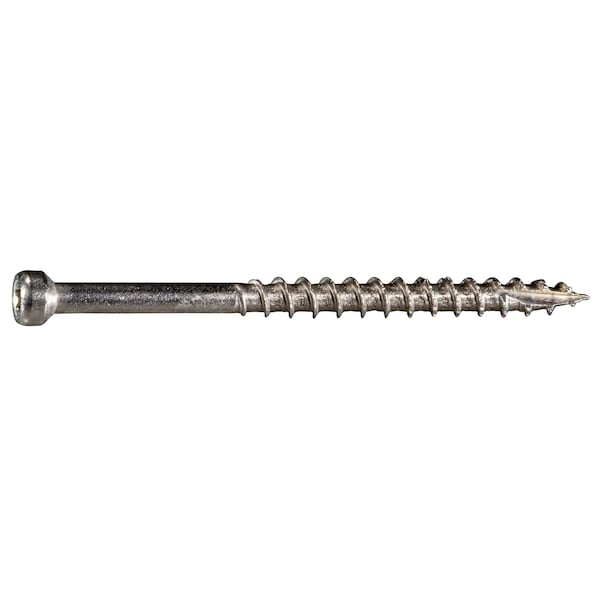 Saberdrive Deck Screw, #9 x 2-1/2 in, 316 Stainless Steel, Trim Head, 110 PK 55534 - main